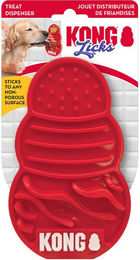 KONG Licks Schleckmatte für Hunde aus Gummi Rot Größe L – Bild 1 von 8