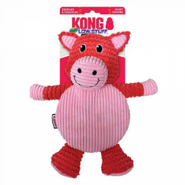 Produktbild von KONG Low Stuff Crackle Tummiez Pig Hundespielzeug Plüsch Rosa Größe L