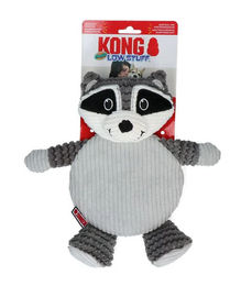 Produktbild von KONG Low Stuff Crackle Tummiez Raccoon Hundespielzeug Plüsch Grau Größe L