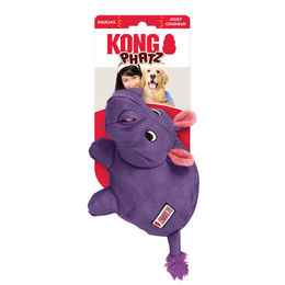KONG Phatz Hippo Quietschspielzeug aus Plüsch für Hunde in Lila Größe M – Bild 1 von 4