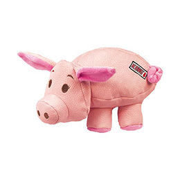 Kong Phatz Pig Robustes Plüschspielzeug für mittelgroße Hunde in Rosa und Bunt - 1 Stk. – Bild 1 von 2