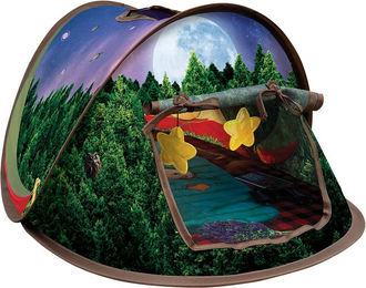KONG Play Spaces Glamping Katzenhöhle mit Catnip-Spielzeug und bunten Elementen – Bild 1 von 10
