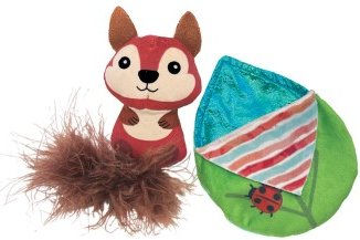 KONG Pull-A-Partz Tuck Catnip-Spielzeug aus Plüsch bunt für Katzen – Bild 1 von 3