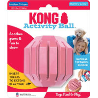 Produktbild von KONG Puppy Activity Ball Kauspielzeug für Welpen aus Naturkautschuk Größe M - 1 Stk.