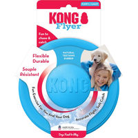 Produktbild von KONG Puppy Flyer Frisbee aus Naturkautschuk für Welpen Größe S in Rosa oder Blau - 1 Stk.