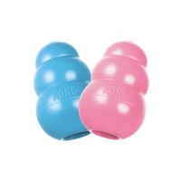 Produktbild von KONG Puppy Kauspielzeug aus Naturkautschuk für Welpen Größe S in Rosa oder Blau