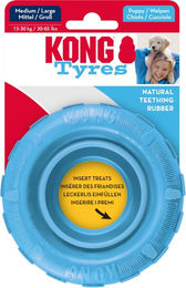 KONG Puppy Tires Kauspielzeug aus Naturkautschuk für Welpen Größe M/L - 1 Stk. – Bild 1 von 8