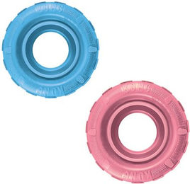 KONG Puppy Tyres Kauspielzeug aus Naturkautschuk für Welpen Größe S - 1 Stk. – Bild 1 von 6