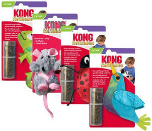 Kong Refillables Kolibri Catnip Plüschspielzeug für Katzen 10x12,5x1,5 cm – Bild 1 von 2