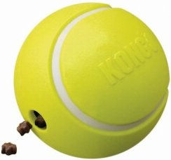 KONG Rewards Snackball Tennis S Gelb Bunt für kleine Hunde - 1 Stk. – Bild 1 von 4
