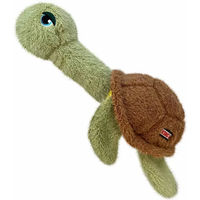 Produktbild von Kong Scruffs Plüschspielzeug Schildkröte für Hunde Grün M/L