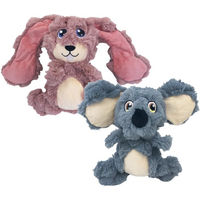 Produktbild von KONG Scrumplez Koala Plüschspielzeug für Hunde in Grau und Beige mit Quietschfunktion