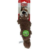 Produktbild von KONG Scrunch Knots Plüschspielzeug Eichhörnchen mit Seil für kleine und mittlere Hunde in Grau und Braun Größe M - 1 Stk.