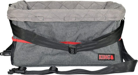 KONG Secure Booster Seat Autositz für Hunde aus Polyester in Grau – Bild 1 von 2