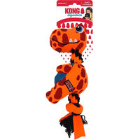 Produktbild von Kong Signature Dynos Plüschspielzeug für Hunde aus Fleece in Bunt und Orange