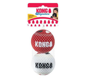 Kong Signature Sport Balls Hundespielzeug Bunt 2er Pack Größe L – Bild 1 von 6