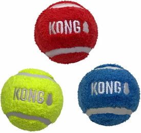 Produktbild von Kong Softies Hundeball Sport aus Fleece bunt 3er Pack