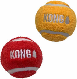 Produktbild von Kong Softies Hundeball Sport aus Fleece in Bunt Größe L 2er Pack