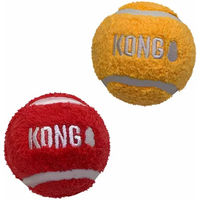 Produktbild von Kong Softies Hundeball Sport aus Fleece in Bunt Größe L 2er Pack