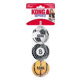 KONG Sport Balls Hundespielzeug aus Gummi 3er Pack Bunt Größe M – Bild 1 von 2
