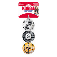 Produktbild von KONG Sport Balls Hundespielzeug aus Gummi 3er Pack Bunt Größe M