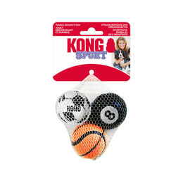 KONG Sport Balls Hundespielzeug aus Gummi klein S 3er-Pack bunt – Bild 1 von 4