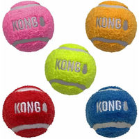 Produktbild von Kong Sport Softies Hundeball aus Fleece in Bunt Größe M für erwachsene Hunde