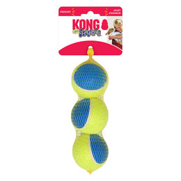 KONG SqueakAir Ultra Balls Hundespielzeug Gelb Größe M – Bild 1 von 3
