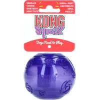 Produktbild von KONG Squeezz Ball Hundespielzeug aus Gummi Größe L Extra robust mit Quietschfunktion