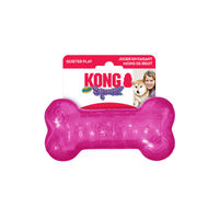 Produktbild von KONG Squeezz Crackle Bone Kausnack für Hunde Größe M Rosa