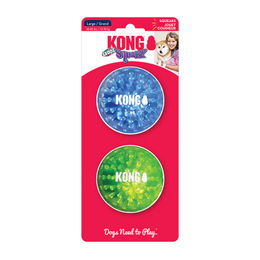 Kong Squeezz Geodz Hundeball Bunt 2er-Pack Größe L – Bild 1 von 3