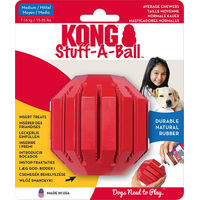 Produktbild von KONG Stuff-A-Ball Hundespielzeug aus Naturkautschuk Größe M Rot - 1 Stk.