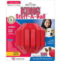 Produktbild von KONG Stuff-A-Ball Intelligenzspielzeug aus Naturkautschuk Größe L Rot