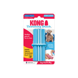 Produktbild von KONG Teething Stick Kauspielzeug aus Naturkautschuk Blau Medium - 1 Stk.
