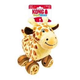 KONG TenniShoes Giraffe Hundespielzeug aus Plüsch mit Tennisballfüßen Größe L Bunt – Bild 1 von 2