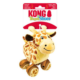 KONG TenniShoes Giraffe Pfotenschuhe aus Plüsch in Bunt Größe S für kleine Hunde – Bild 1 von 2