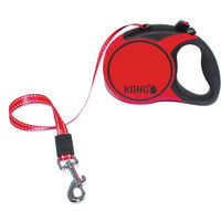 Produktbild von KONG Terrain Rollleine für Hunde mittlere Rassen Rot Größe S - 1 Stk.