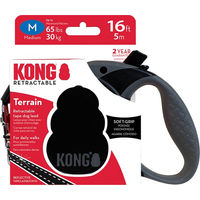 Produktbild von KONG Terrain Rollleine für Hunde Schwarz Größe M aus Nylon - 1 Stk.