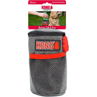 Produktbild von KONG Travel Pick-up Pouch Beutelspender aus Nylon in Schwarz Rot Grau