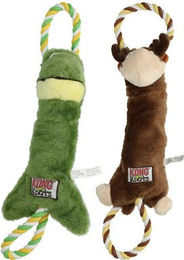 KONG Tugger Knots Frosch Tauspielzeug für kleine bis mittlere Hunde – Bild 1 von 6