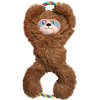 Produktbild von KONG Tuggz Sloth Plüschspielzeug für Hunde XL Braun