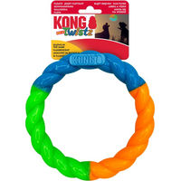 Produktbild von KONG Twistz High-Viz Ring Wurfspielzeug aus Naturkautschuk bunt