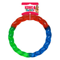 Produktbild von KONG Twistz Ring Hundespielzeug aus TPR in Bunt Größe L
