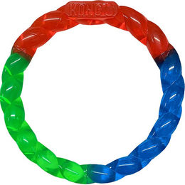 KONG Twistz Ring Kauspielzeug für Hunde Größe S aus Gummi bunt – Bild 1 von 5