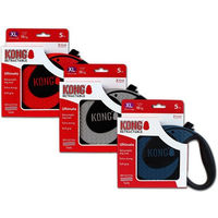 Produktbild von KONG Ultimate Rollleine für große Hunde XL Grau aus Nylon mit 500 cm Leinenlänge