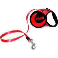 Produktbild von KONG Ultimate Rollleine für große Hunde XL Rot mit 500 cm Nylonband - 5 m