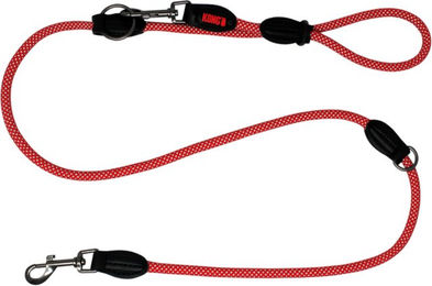 Produktbild von KONG Verstellbare Nylon Führleine für Hunde in Rot - 2 m