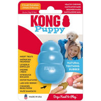 Produktbild von KONG Welpenspielzeug Kauspielzeug aus Naturkautschuk XS Blau zur Zahnpflege