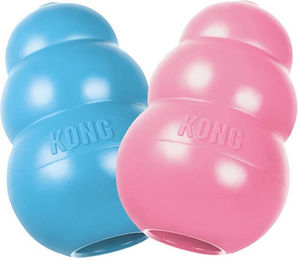 KONG Welpenspielzeug Puppy XS Kauspielzeug aus Naturkautschuk für kleine Hunde zur Zahnpflege - 1 Stk. – Bild 1 von 5
