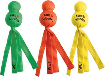 KONG Wet Wubba Schwimmendes Neopren Wurfspielzeug für große Hunde Größe L - 1 Stk. – Bild 1 von 13